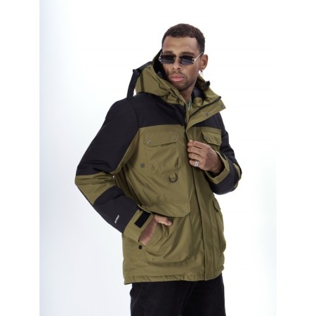Ski jacket men's, size 50, khaki color-11