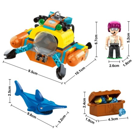 Constructor treasure hunters "Crab Lodka", 165 parts-1