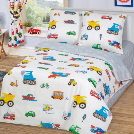 Bed linen 1.5 joint venture artpostel "Motor", 143x215, 150x214, 70x70cm - 2pcs