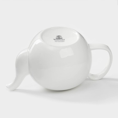Teapot porcelain blanket Wilmax olivia "Classics", 1.75 l, color white-4