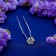 Hair hairpin "Flower" circumference, silver