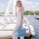 Women's bag Textura, messenger, average size, blue color