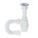 Siphon for washing Orio A-7001, 1 1/2 "x40 mm, with plastic grille d = 70 mm, with corrugation 40x40/50 mm