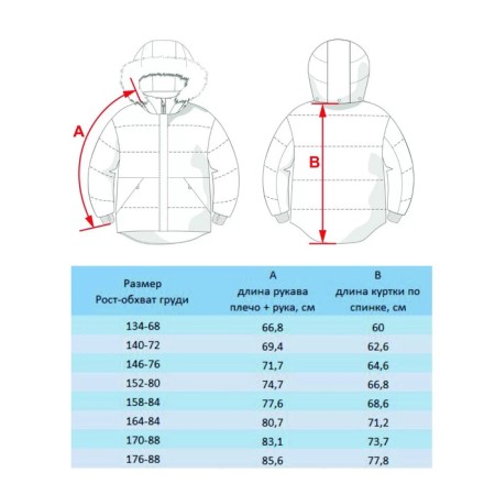 Windbreaker for a boy, height 158 ​​cm, color blue electrician-2