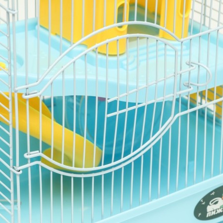 A cage for rodents "Pigger", equipped with a lock, 27 x 21 x 31 cm, blue-2