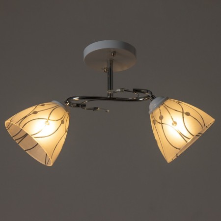 Avtal chandelier 2he27 40W Belo-chromium 45x26x27 cm Bayerlux-2