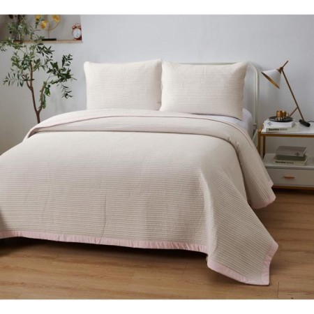 A set with a veil "Marisol", size 230x250 cm, 50x70 cm - 2 pcs, caramel color-1