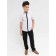 Surchachka upper for boys, height 128 cm, white color