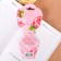 Handle Blue Blue Paste, plastic with flower "Happy holiday 8"