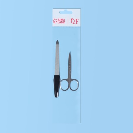 Manicure set, 2 objects, black/silver color-4
