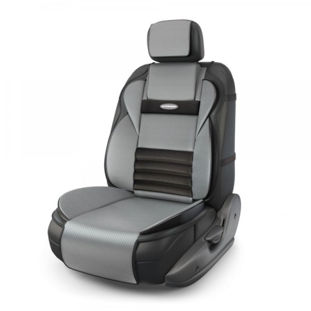 Kittens on the seat Orthopedic Multi Comfort, 6 stops, 3 subjects, eco-leather, black/dark gray