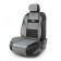 Kittens on the seat Orthopedic Multi Comfort, 6 stops, 3 subjects, eco-leather, black/dark gray