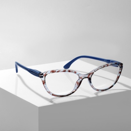 Ready glasses GA0045 (color: C1 brown print; diopter: -2.5; tint: no)