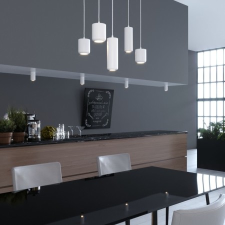 Suspended lamp Elektrostandard, Onde Led 10 W, 1460x70x70 mm, IP20, white color-2