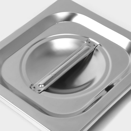 Stainless steel cover to gastro power 1/6, 17.7 × 16.2 cm thick 0.8 mm-1