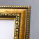 Photo frame plastic 15x21 cm gold (796)