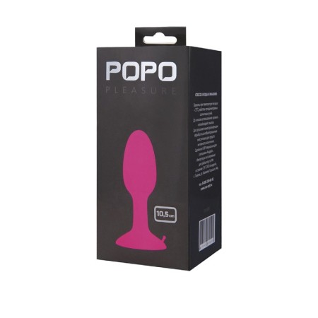 Anal plug Toyfa Popo Pleasure with a steel ball, pink, 10.5 cm-2