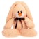 Soft toy "Hare gift", beige color, 55 cm