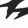Panel "Swallows" Black, 39.1x19cm