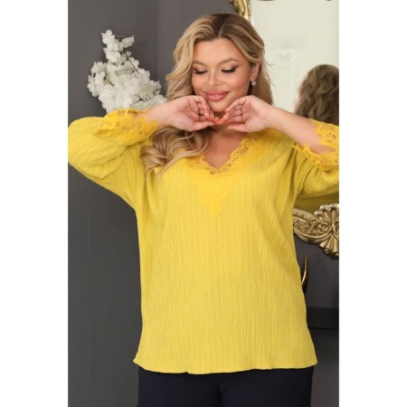 Female jumper, size 58, yellow color-16