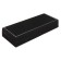 Gift handle, ballpoint, in the leatherette case, rotary, VIP case, black with silver inserts