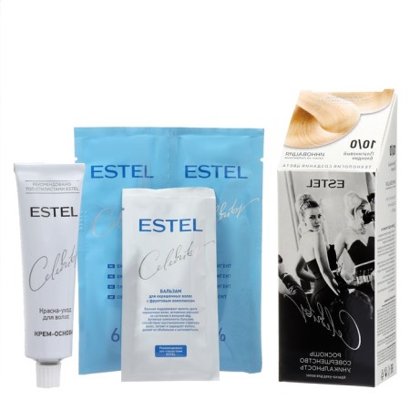 Excuse Hair Extension Estel Celebrity tone 10/0, platinum blonde-1
