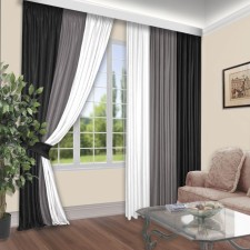 Set of curtains, size 180x260 cm, 2 pcs