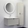 Comforty Mirror "Yerevan-80" LED lighting, sensor, anti-recovery, gray silk