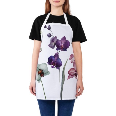Apron kitchen with a photo print "Natural color", adjustable, size OS