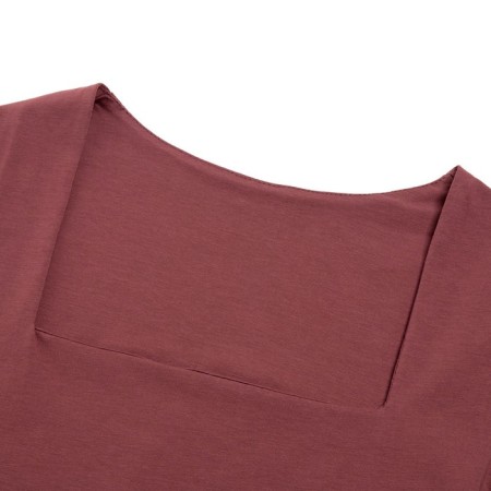 Women's Longsliva Minaku: Basic Line Bourdow Color, Rr. 44-6