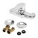 Soul mixer Zein Z3673, single-leaf, without shower set, ABS plastic, chrome