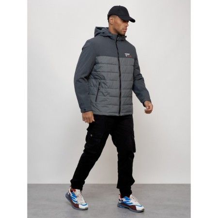 Male spring jacket, size 58, dark gray color-2