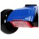 Folding scooter, light wheels PU 130/50 mm, ABEC 7, black color