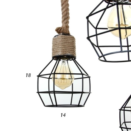 Lamp Bayerlux 2605/3 E27 40W Black 30x30x19-119 cm-4