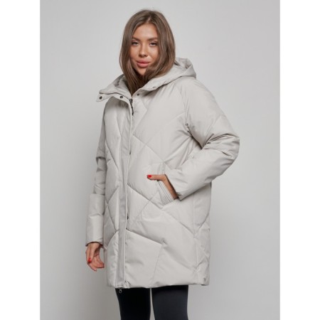 Winter jacket, size 50, light gray color-9