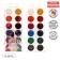 Watercolor paints 12 colors Erichkrause "Pointes", without a brush, in a plastic box with a Euro suspension