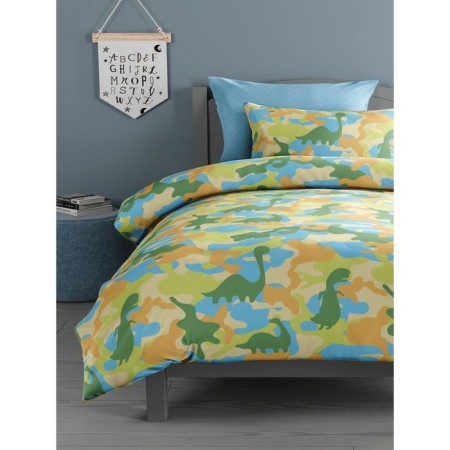 Bed linen 2 joint venture dino camouflage, size 180x214 cm, 175x215 cm, 70x70 cm - 2 pcs