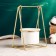 Kashpo "swing" on a gold stand, 16.5x12.5x8cm