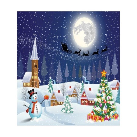 A set of napkins for setting the New Year's Eve table, rectangular, size 32x46 cm, 4 pcs-2