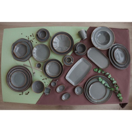 Tea Grey tea cup, 250 ml, porcelain, dark gray color-4