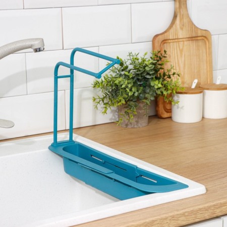 Holder on a sink for kitchen trifles of the share, 36 (49.5) × 9 × 26 cm, color mix-4