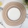 Serving napkin on the table "Africa", d = 38 cm, white color