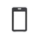 Baiga vertical, external 110x70 mm, internal 85x54 mm, black