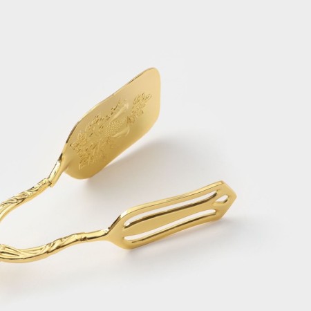 Pods for serving rectangular "rhat gold", h = 22 cm, gold color-2