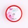 Satin tape "Happy birthday!", Red, 2 cm x 5 m