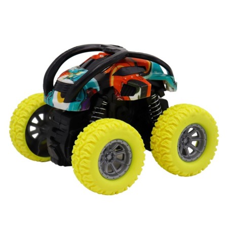 Friction Funky Toys Flood "Cricking", with a print and yellow wheels, 4x4