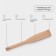 ADELICA cheerful “for pros”, 50 cm, thickness 1-2.5 cm, working part width 7 cm, handle 4 cm, beech
