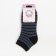 Women's terry socks shortened, black color, size 23-25