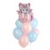 A set of balloons "Anime-Koshechka", foil, latex, 9 pcs.