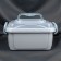 Boxing for storing sewing accessories, with a lid, 28.5 × 19.5 × 15.5 cm, the color is gray/transparent